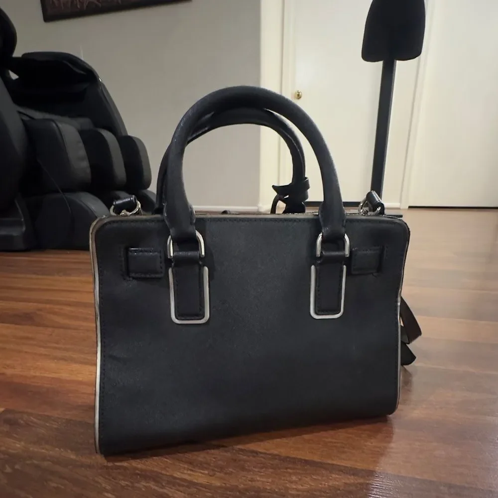 Michael Kors Black Leather Satchel
